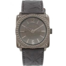 Firetrap Ladies Ft1086gr Stunning Grey Square Designer Watch