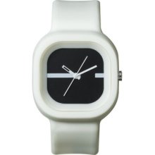 Fmd White Square Rubber Unisex Watch Fmdx233