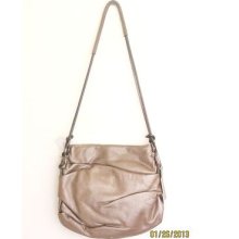 Foley + Corinna Crossbody Purse Metallic Leather $425 Snake Chain Bronze