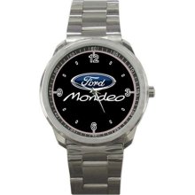 Ford Mondeo Emblem Sport Metal Watch - Stainless Steel