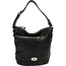 Fossil Maddox Bucket Black - Fossil Leather Handbags F60664