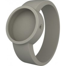 Fullspot O Clock Unisex Quartz Watch With White Dial Analogue Display And Grey Silicone Bracelet Ocs28-M