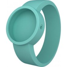 Fullspot O Clock Unisex Quartz Watch With White Dial Analogue Display And Turquoise Silicone Bracelet Ocs26