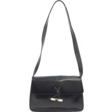 Furla Black Leather Rectangular Shoulder Bag Hand Bag