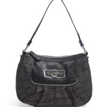 G by GUESS Gallia Top-Zip Bag, BLACK