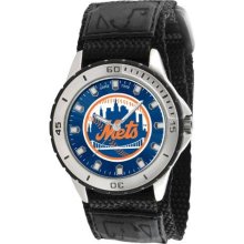 Game Time Black Mlb-Vet-Nym Men'S Mlb-Vet-Nym Veteran Custom New York Mets Veteran Series Watch