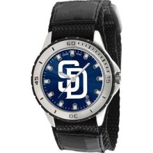 Game Time Official Team Colors. Mlb-Vet-Sd Men'S Mlb-Vet-Sd Veteran Custom San Diego Padres Veteran Series Watch