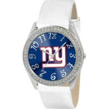 Game Time Watch, Womens New York Giants White Leather Strap 40mm Nfl-g