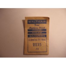Genuine Vintage Pocket Watch Mainspring Us Open Face 1912 Model 2235 .12