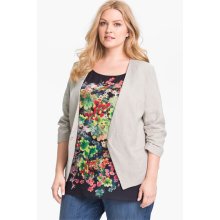 Gibson Linen Blazer Womens Flax