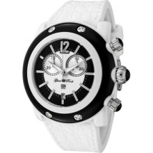 Glamrock Women's Miami Beach Chronograph White Silicone