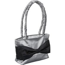 Global Elements Silk Bow Bag Grey-Black Bow