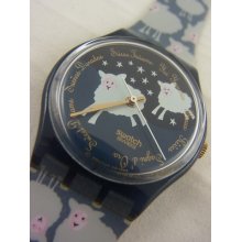 Gn150 Swatch 1995 Black Sheep Authentic Classic Rare