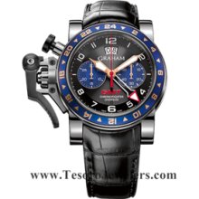 Graham Chronofighter Oversize GMT Blue Steel 2OVGS.B26A