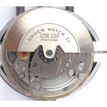 Gruen Automatic - 730ca - Complete Running Watch Movement - Sold For Parts
