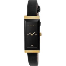 Gucci 127 G-Frame Rectangular 18K Gold Womens Watch YA127506