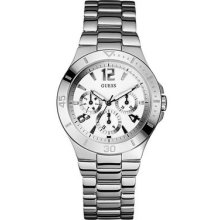 Guess Womens U11645l1 Active Shine Stainless Steel Watch