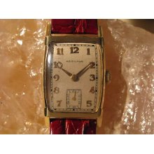 Hamilton Donald Vintage 14k Gold Deco Wrist Watch