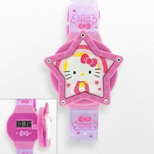 Hello Kitty Interchangeable Star Face Cover Digital Watch Set - Kids