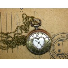 high-end vintage necklace blue bronze medium digital peach Pocket Watch Necklace Watch hb42 high-end vintage necklace blue bronze medium digital peach Pocket Watch Necklace Watch hb42