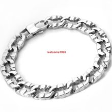 High Quality Casting 100% Stainless Steel 12mm Solid Bracelet Ss075 Men's Gifts