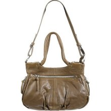 Hobo Summit Leather Great Lengths Satchel with Crossbody Strap - Olive - One Size