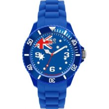 Ice-Watch Unisex Quartz Watch With Blue Dial Analogue Display And Blue Silicone Strap Wo.Au.B.S.12