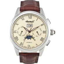 Ingersoll Automatic Men's Watch In8402cr With Brown Leather Strap