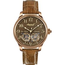 Ingersoll Men's Automatic Watch In3103rbr With Leather Strap