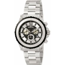 Invicta 1008 Specialty Silver Black Carbon Fiber Dial