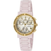Invicta 10319 Ceramics Diamond Accented Chrono Mop Pink Womens Watch