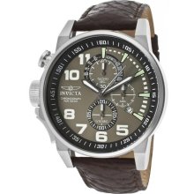 Invicta 13054 Men's I-force Lefty Olive Green Dial Chrono Stainless Steel Watch