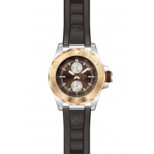 Invicta 13998 Men $695 Pro Diver Black Rose Dial Chrono Black Polyurethane Watch