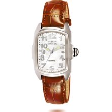 Invicta Baby Lupah Brown Crocodial White Dial