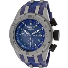 Invicta Coalition Forces Bolt Titanium Tone Ss Blue Dial/poly Watch 10013