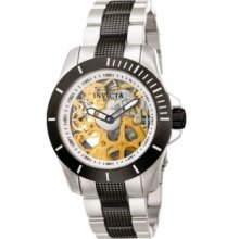 Invicta Mechanical Skeleton Sport Two Tone Black Inv5224