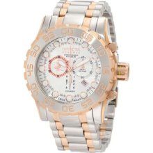 Invicta Mens Reserve Leviathan Swiss Made Chronograph Two Tone Rose Gold Watch