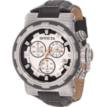 Invicta Mens Reserve Swiss Made Chronograph Textured Stainless Steel Case Watch