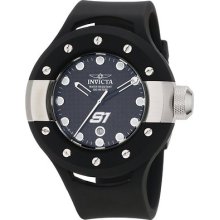 Invicta Men's S1 Black Carbon Fiber Dial Black Polyurethane Watch 1942