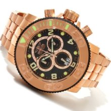 Invicta Men's Sea Hunter Swiss Quartz Chronograph Carbon Fiber Dial Stainless Steel Bracelet Watch