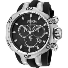Invicta Men's Venom/Reserve Chronograph Black Dial Black Polyuret ...