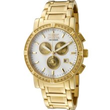 Invicta Watch Invicta Specialty Men's Quartz Watch With Mother Of Pearl Dial Chronograph Display And Gold Stainless Steel Bracelet 4743