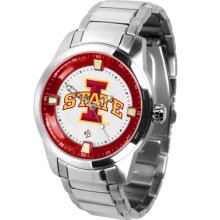 Iowa State Logo- Mens Titan Steel Watch