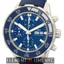 IWC Aquatimer Collection Aquatimer Chronograph Stainless Steel Blue Dial