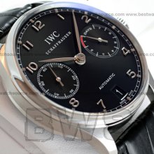 Iwc Portuguese Auto Chronograph 7 Day Power Reserve Leather Iw5001-09