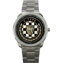 Jaguar Cars E Type XK-E Conventry Classic Grand Tourer Sport Car Metal Watch