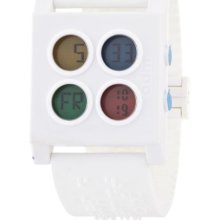 Jc/Dc X Odm Jc/Dc Ufo Unisex Quartz Watch With Lcd Dial Digital Display And White Plastic Or Pu Bracelet Jc03-02