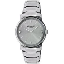 Kenneth Cole Men's Silver-tone Dial Stainless Steel Watch Kc3928