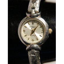L.a. Express Two Tone Ladies Quartz Watch Beautiful Band Works