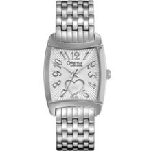 Ladies' Caravelle by Bulova Watch with Tonneau Silver Dial (Model: